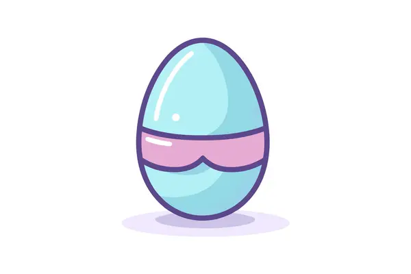 Πασχαλινό Αυγό Χαρούμενο Πρόσωπο Διάνυσμα Εικονογράφηση Σχεδιασμό — Διανυσματικό Αρχείο