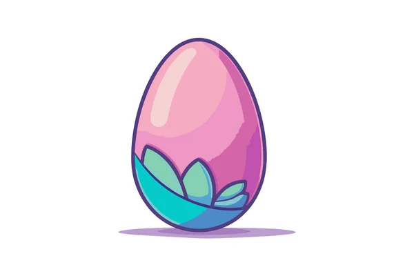 Пасхальное Яйцо Окрашенное Яркие Цвета — стоковый вектор