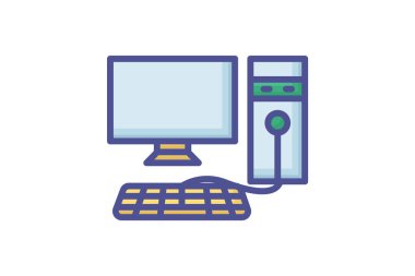 Bilgisayar Sınırsız Hesaplama Tasarısı Doldurma Simgesi