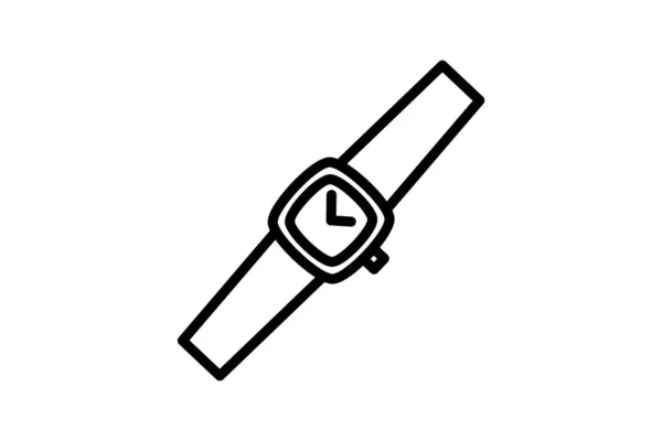 Reloj Momentos Masterización Icono Línea Tiempo — Archivo Imágenes Vectoriales