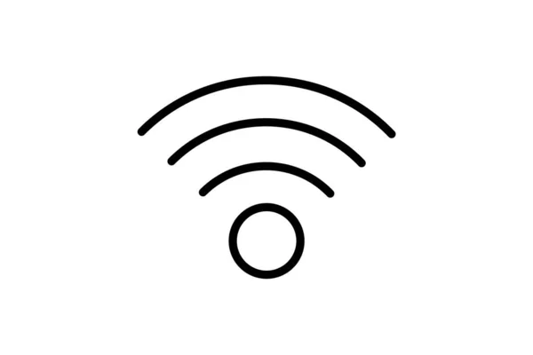 Wirelesslink Desata Icono Línea Conectividad Sin Costuras — Vector de stock
