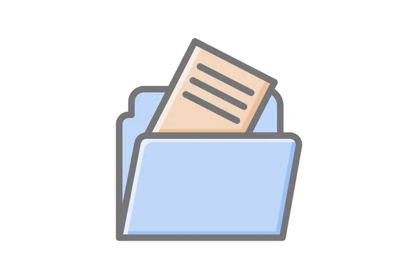 Flex Sort Folders Папки Организационной Иконой — стоковый вектор