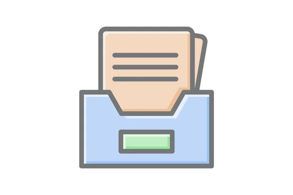 Organizing Knowledge Digital Layers Awesome Icon — Stock Vector