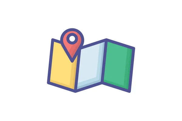 Mapsataion Navigating Boundless Horizons Outline Fill Icon — Stockvector