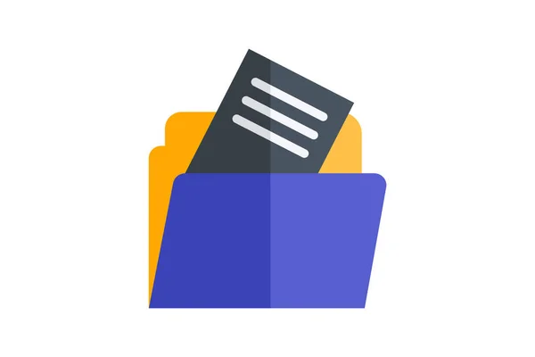 Flex Sort Folders Your Organizational Canvas Flat Icon — Stock Vector