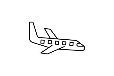 Uçak Hattı Simgesi Seyahat ve Tur Simgesi, Turizm Simgesi, Dünya Simgelerini Keşfeden