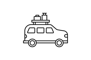 Yol Seyahat Hattı Simgesi Seyahat ve Tur Simgesi, Turizm Simgesi, Dünya Simgelerini Keşfeden