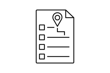 Seyahat ve Tur Simgesi, Turizm Simgesi, Dünya Simgelerini Keşfeden Seyahat Çizgisi