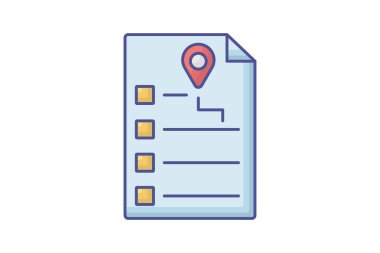 Seyahat Simgesi Doldurma ve Turizm Simgesi, Turizm Simgesi, Dünya Simgelerini Keşfeden Seyahat Çizgisi