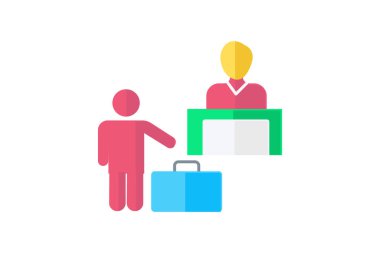 Daireye Giriş Simgesi Seyahat ve Tur Simgesi, Turizm Simgesi, Dünya Simgelerini Keşfeden