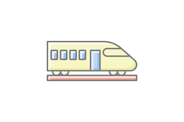 Train Awesome Outline Icon Reise Und Tour Icon Tourismus Icon — Stockvektor