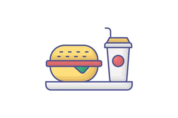 Food And Drinks Outline Fill Icon Travel And Tour Icon, Tourism Icon, Exploring World Icons