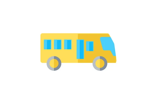 Bus Flat Icon Reisen Und Tour Ikone Tourismus Ikone Exploring — Stockvektor