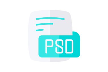 Psd Adobe Photoshop Belgesi Düz Biçim Simgesi