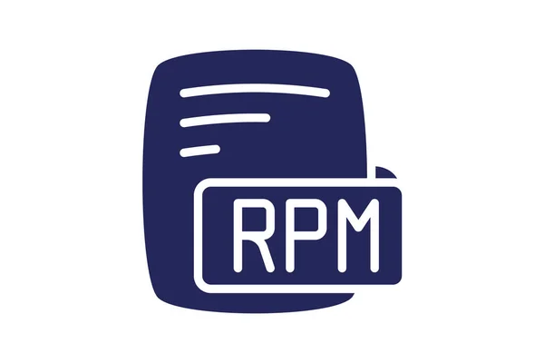 Rpm Red Hat Package Manager Glyph Πλήρωση Στυλ Εικονίδιο — Διανυσματικό Αρχείο