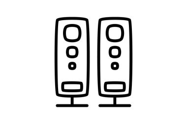 Home Theater Bilgisayar Donanımı, Bilgisayar Bileşeni Satır Biçimi Oultine Simgesi