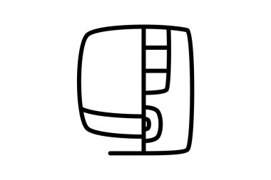 PC LED Bilgisayar Donanımı, Bilgisayar Bileşeni Satır Biçimi Oultine Simgesi