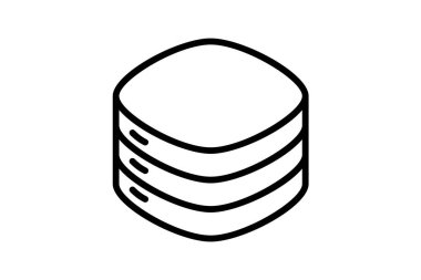 Veritabanı Bilgisayar Donanımı, Bilgisayar Bileşeni Satır Biçimi Oultine Simgesi