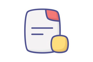 Dosya Bilgisayar Donanımı, Bilgisayar Bileşeni Ana Hattı Renk Simgesi Dolu