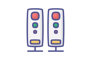 Ev Tiyatrosu Bilgisayar Donanımı, Bilgisayar Bileşeni Ana Hattı Renk Simgesi Dolu