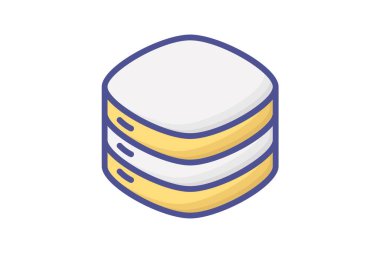 Veritabanı Bilgisayar Donanımı, Bilgisayar Bileşeni Ana Hattı Renk Simgesi Dolu