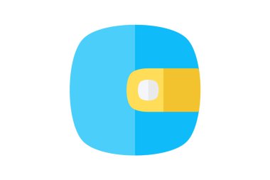 Cüzdan Bilgisayar Donanımı, Bilgisayar Bileşeni Düz Renk Simgesi