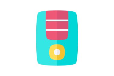 Bilgisayar Donanımı, Bilgisayar Bileşeni Düz Renk Simgesi