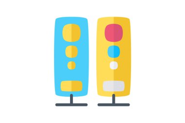 Ev Tiyatrosu Bilgisayar Donanımı, Bilgisayar Bileşeni Düz Renk Simgesi