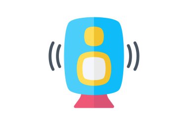 Taşınabilir Hoparlör Bilgisayar Donanımı, Bilgisayar Bileşeni Düz Renk Simgesi