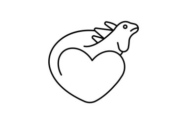 Hamster Aşk Hayvan Satır Biçimi Simgesi