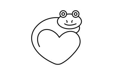 Hamster Aşk Hayvan Satır Biçimi Simgesi