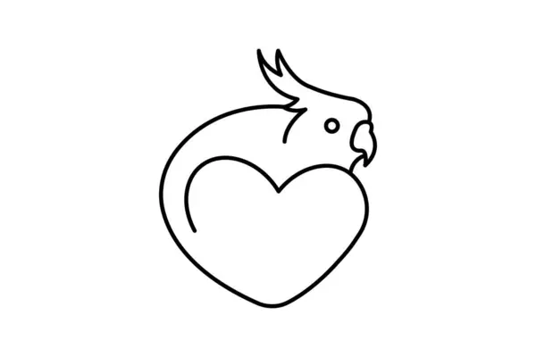 Икона Хомячок Любит Животных — стоковый вектор