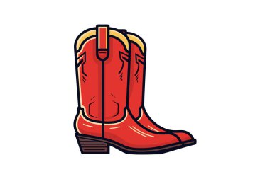 Önyükleme çizmeleri renk vektör çizimi