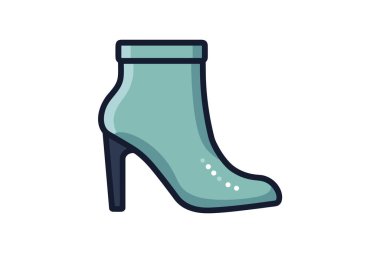 Yeşil ve siyah çizmeli mavi çizme