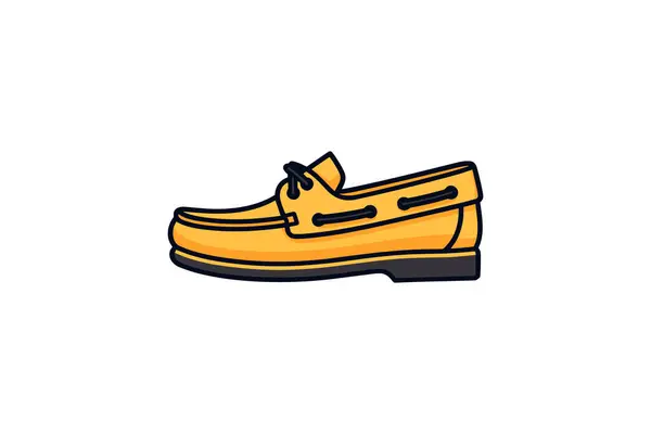 Zapatos Arranque Icono Vector Logotipo — Vector de stock
