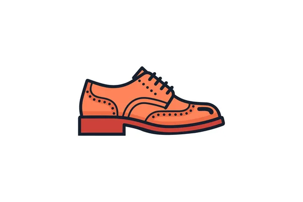 Schuh Symbol Vektor Schriftzug — Stockvektor