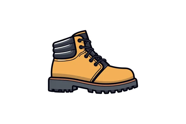 Winter Hiking Boots Vector Icon — Stock Vector