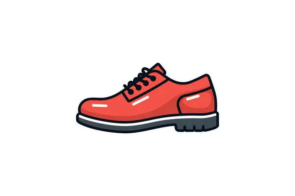 Çalışan Ayakkabı Vektörü Renk Simgesi — Stok Vektör