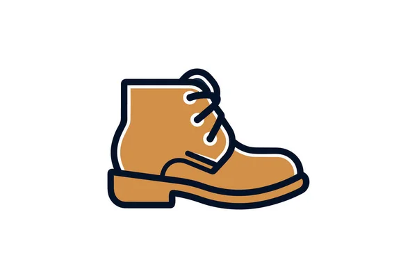 Boot Icon Vector Logotype — Stock Vector