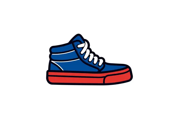 Chaussures Icône Couleur Pour Baskets Illustration Vectorielle — Image vectorielle
