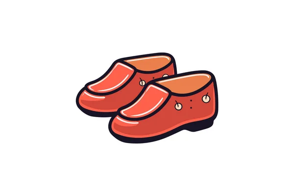 Illustration Vectorielle Une Chaussure Rouge — Image vectorielle