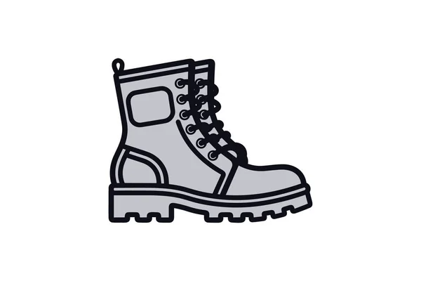 Vector Illustration Winter Boot — Stock Vector