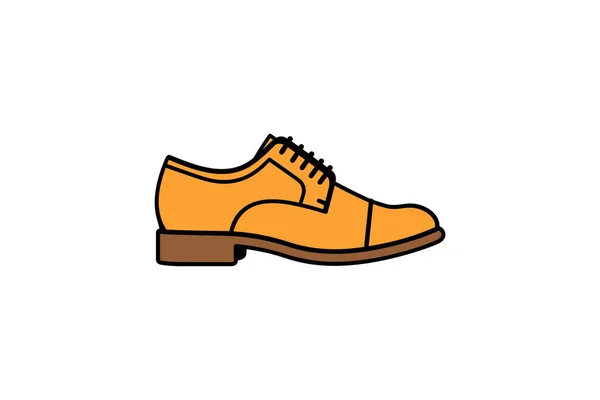 Icono Web Color Para Zapatos Sobre Fondo Blanco — Vector de stock