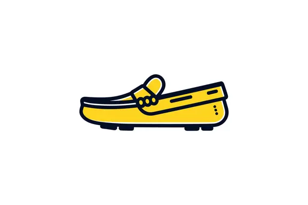 Zapatos Skate Icono Plano — Vector de stock
