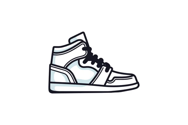 Vector Shoes Cartoon White Background — Stock Vector
