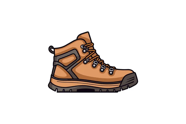 Hiking Boots Isolated Icon Vector Illustration Design — Stock Vector