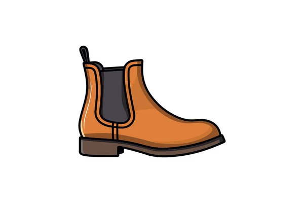 Vector Illustration Pair Boots — Stock Vector
