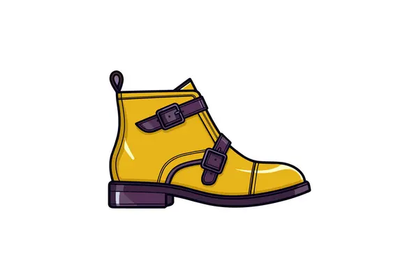 Yellow Boots Vector Illustration — Stock Vector