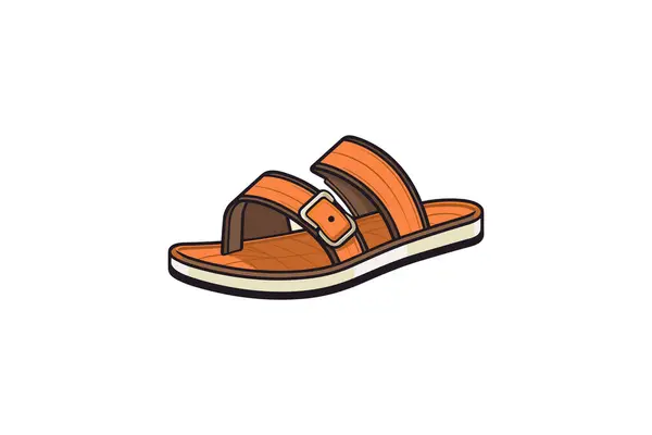 Verão Sapatos Ícone Vetor Ilustração — Vetor de Stock