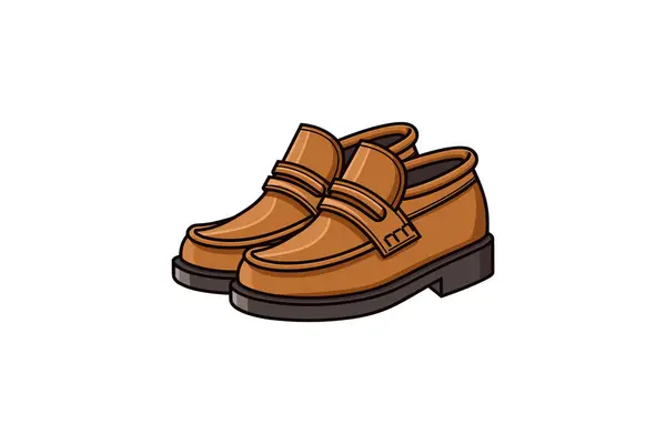 男性の革靴だ ファッション ベクターイラスト — ストックベクタ